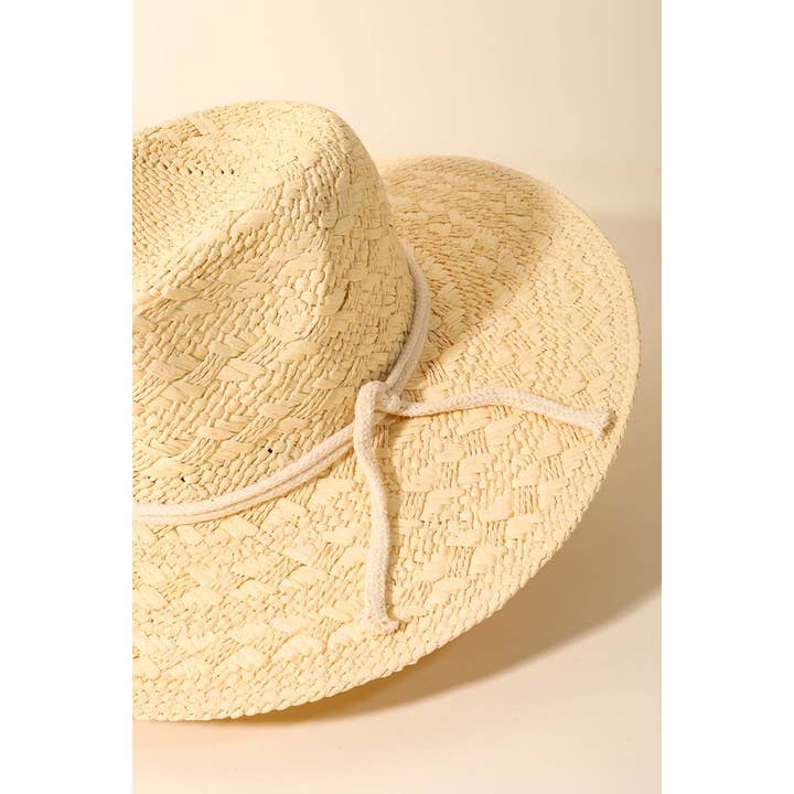 Anarchy Street - Wholesale Straw Hat - Women's - Straw Weave Rope Strap Sun Hat