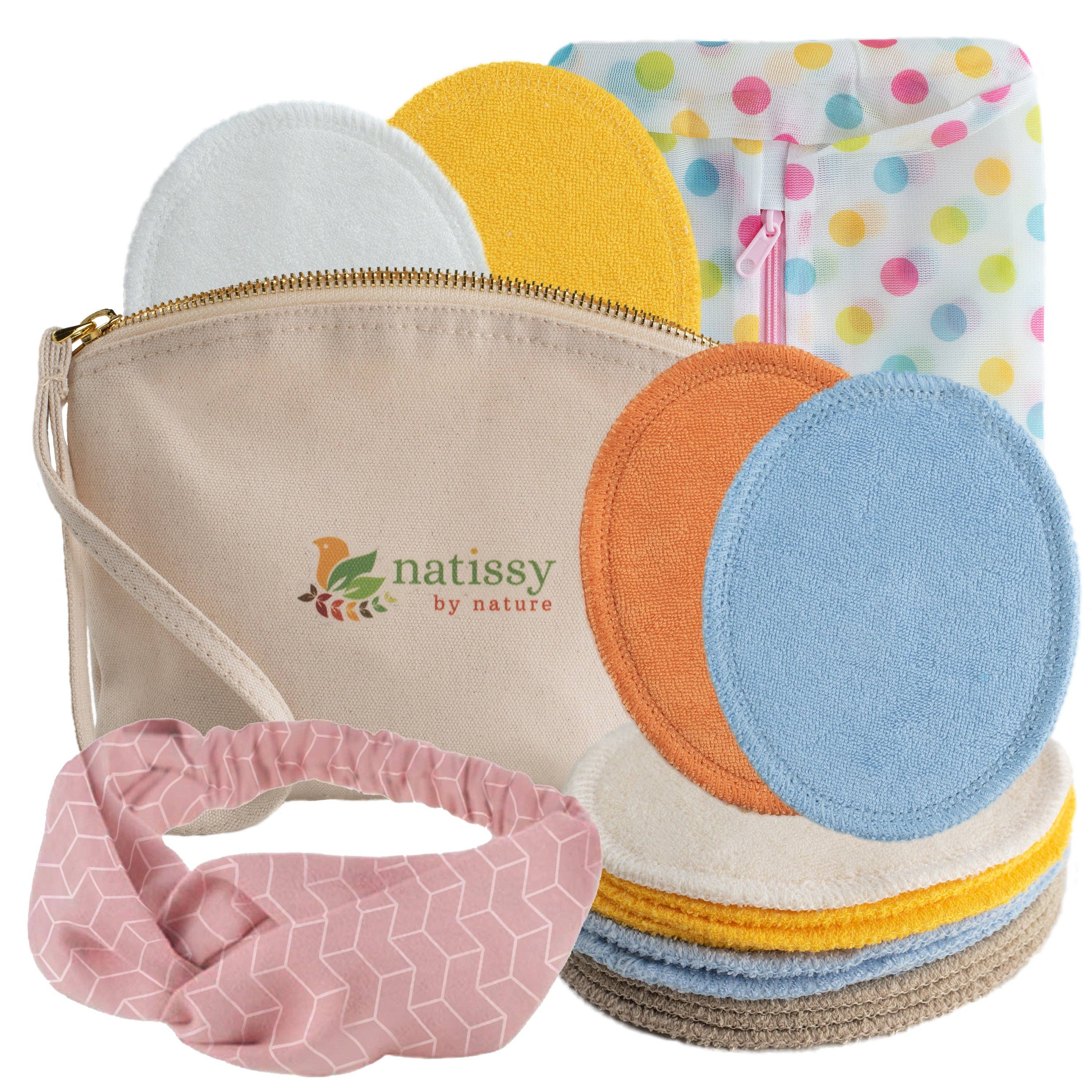 natissy - Wholesale Makeup Remover - Organic Cotton Reusable Makeup Remover Pads 12-Pack0