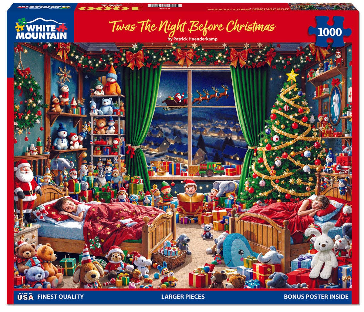 White Mountain Puzzles - Wholesale Puzzle - Adult - Twas The Night Before Christmas (2137pz) - 1000 Piece Jigsaw Puzzle1