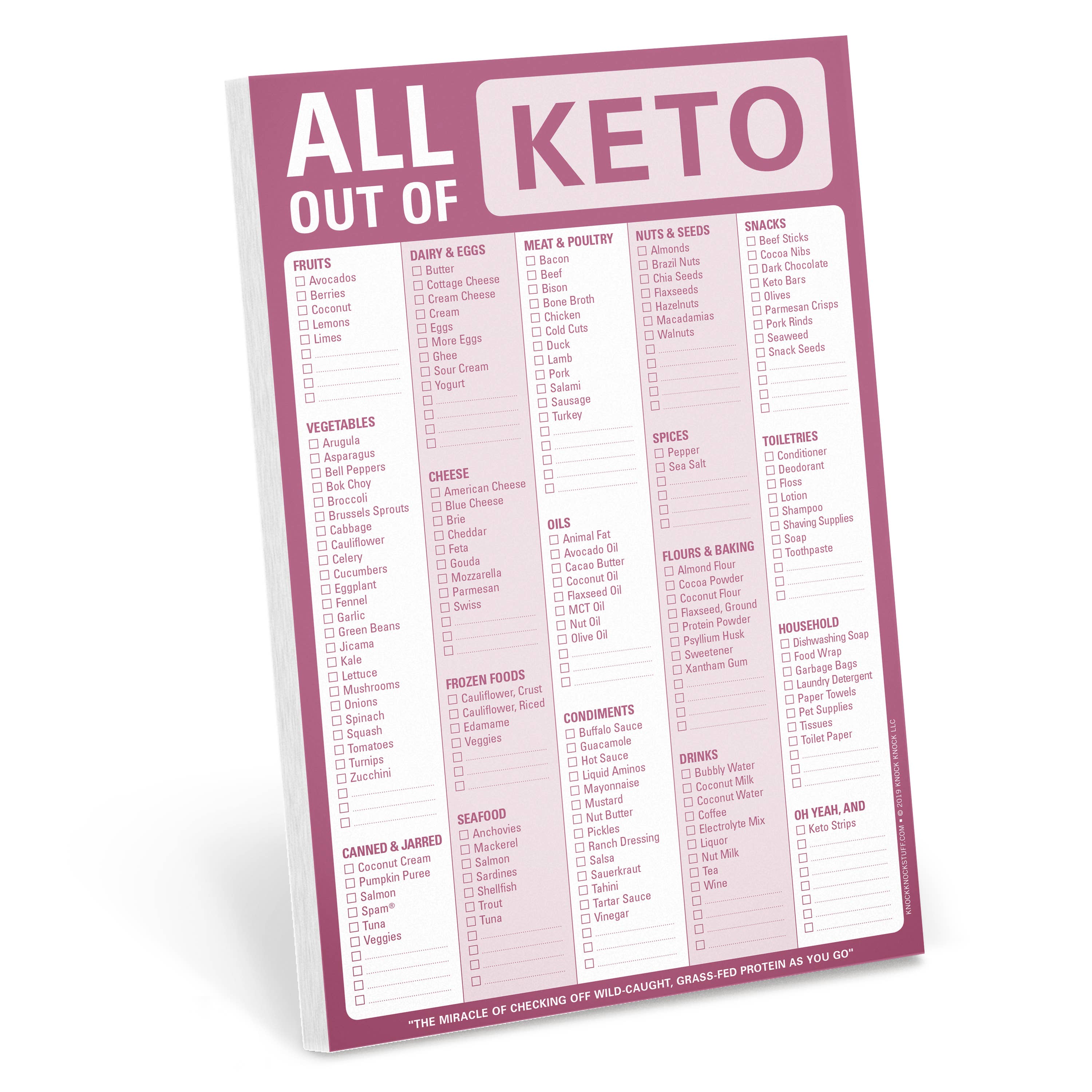 Abrams & Chronicle Books – wholesale Notepad – Knock Knock All Out Of Pad (Keto) (Notepad/Sticky Notes)0