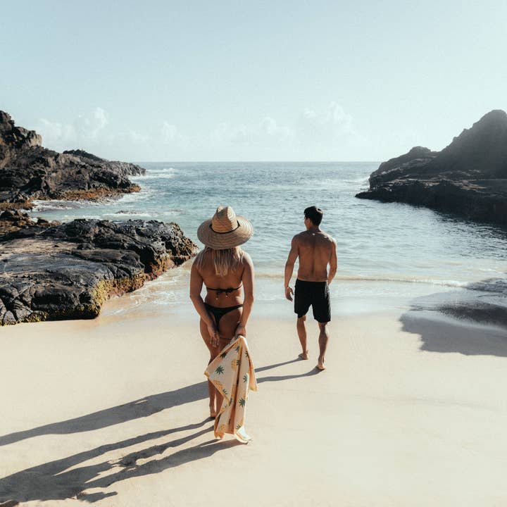 RHB HAWAII – Großhandel Badetuch – Sunshine Pineapple Strandtuch6