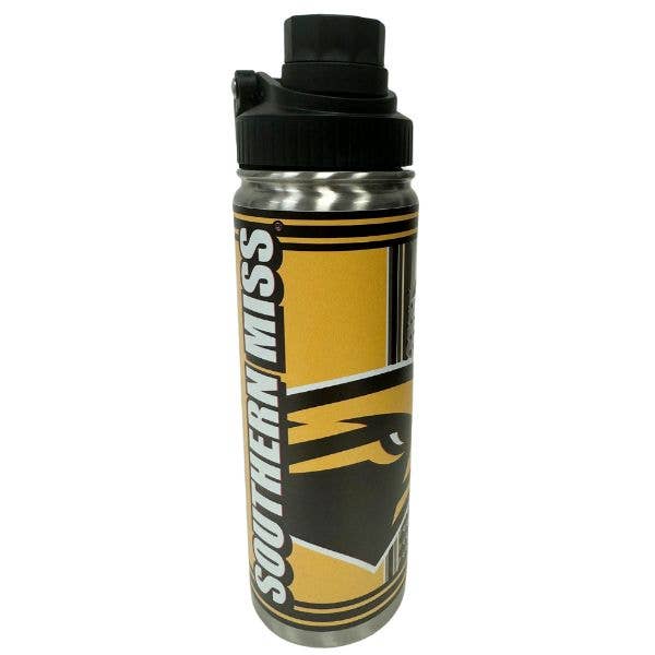 St. Louis Wholesale LLC - Wholesale Water Bottle - Southern Miss Water Bottle- 21OZ Twist Top Stainless Digital