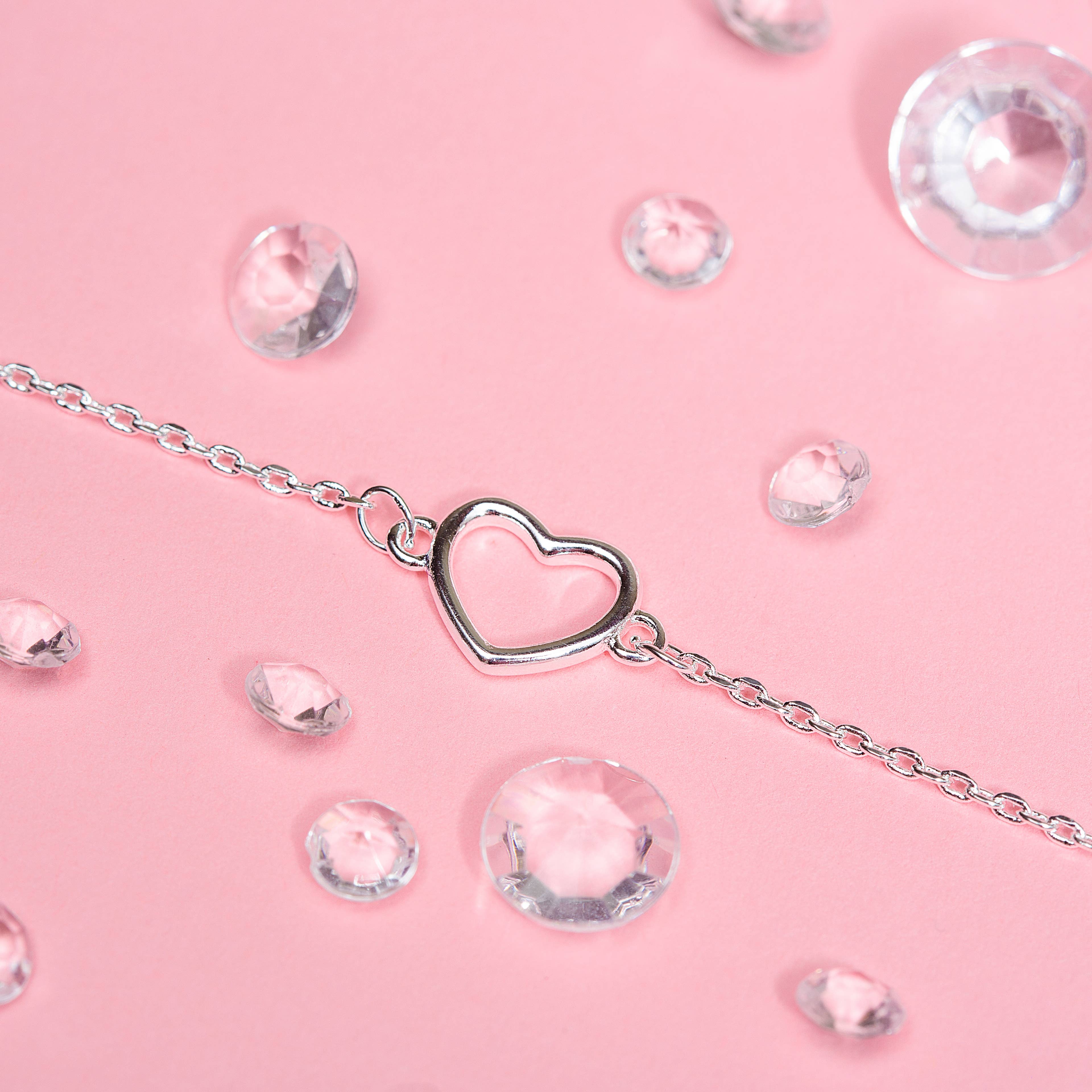 Letterbox Love Bracelets - Vente Bracelets à breloques/pendentifs - Bracelet en forme de cœur en argent I Love You2