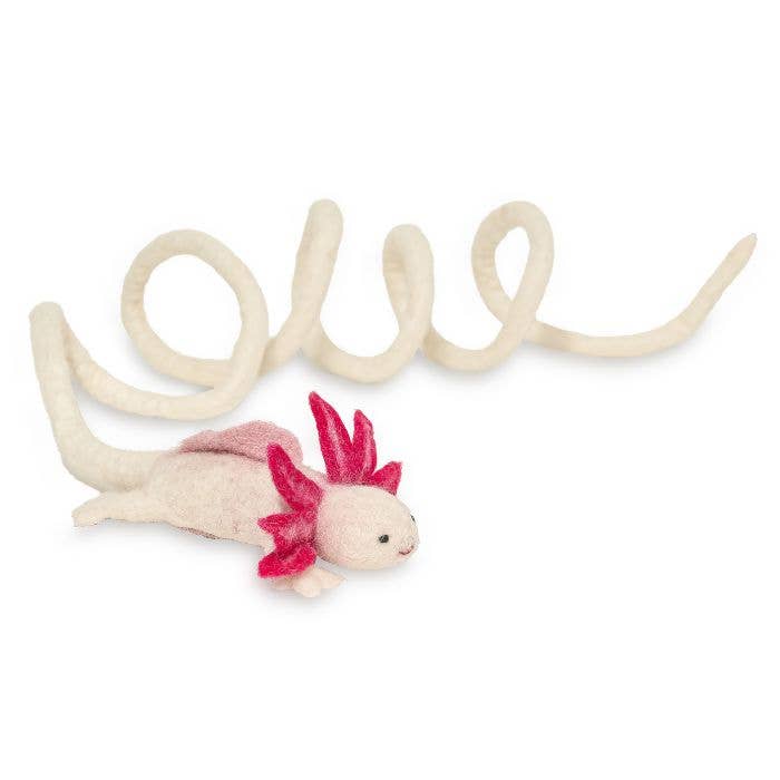 Cat in the Box LLC - Wholesale Pet Toy - Cat - Wool Axolotl Cat Toy with a 5-Foot Long Tether2