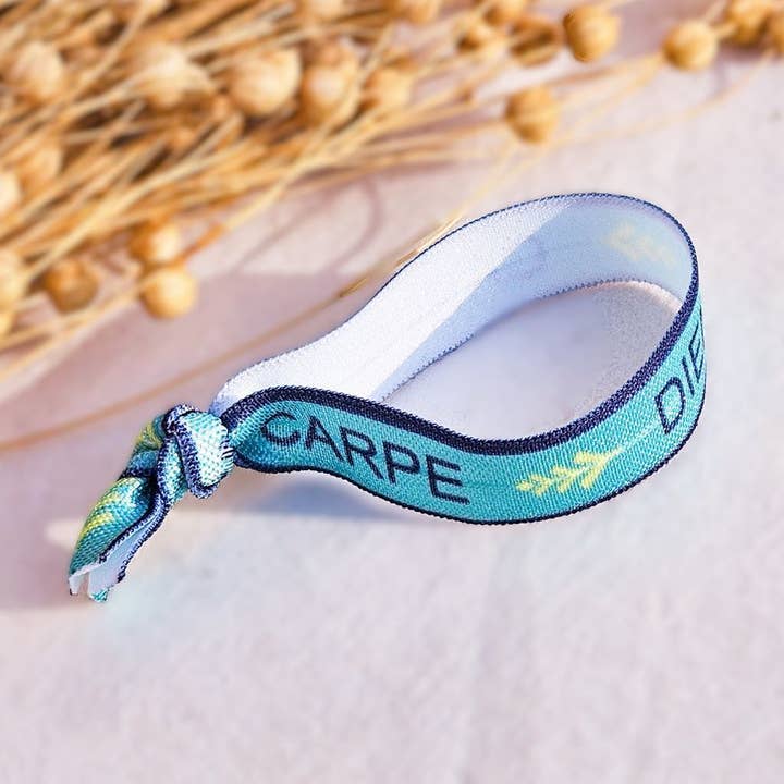 Elástico Ibiza con texto Carpe diem para venta al por mayor de Ibiza Boutique