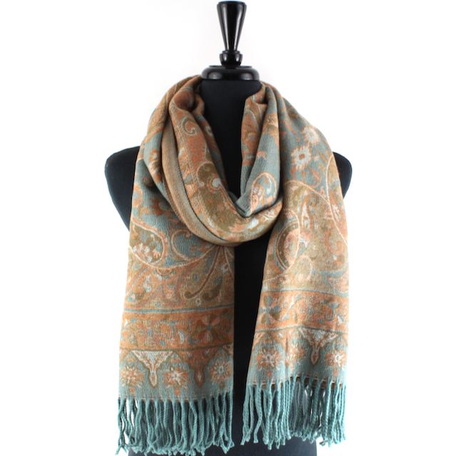 Pretty Persuasions - Wholesale Scarf - Women's - S23283 Paisley Sprigs Scarf1