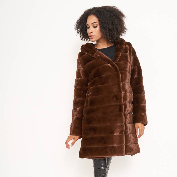 Emilia Zip-Off Coat for wholesale by Furious Fur