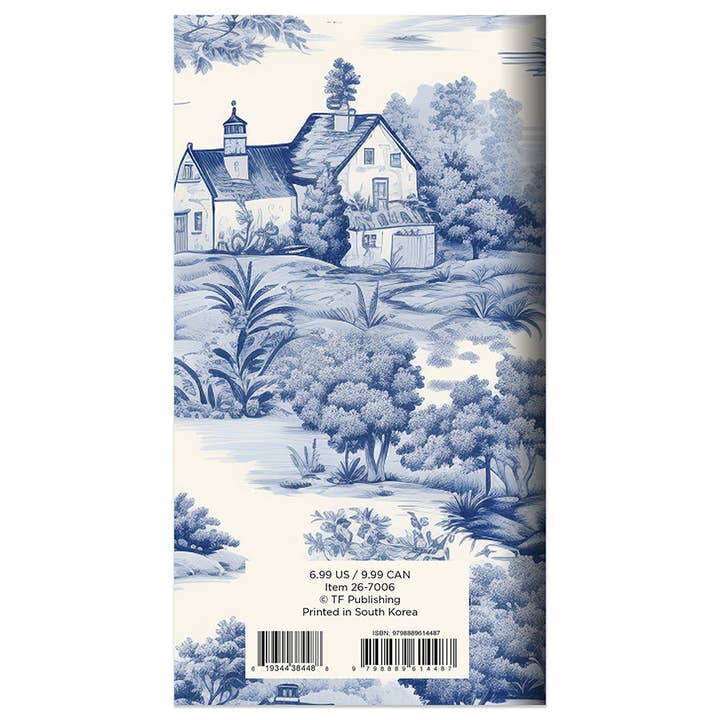 TF Publishing - Paper Goods – wholesale Planner – 2026-2027 Blue Toile Small Monthly Pocket Planner8