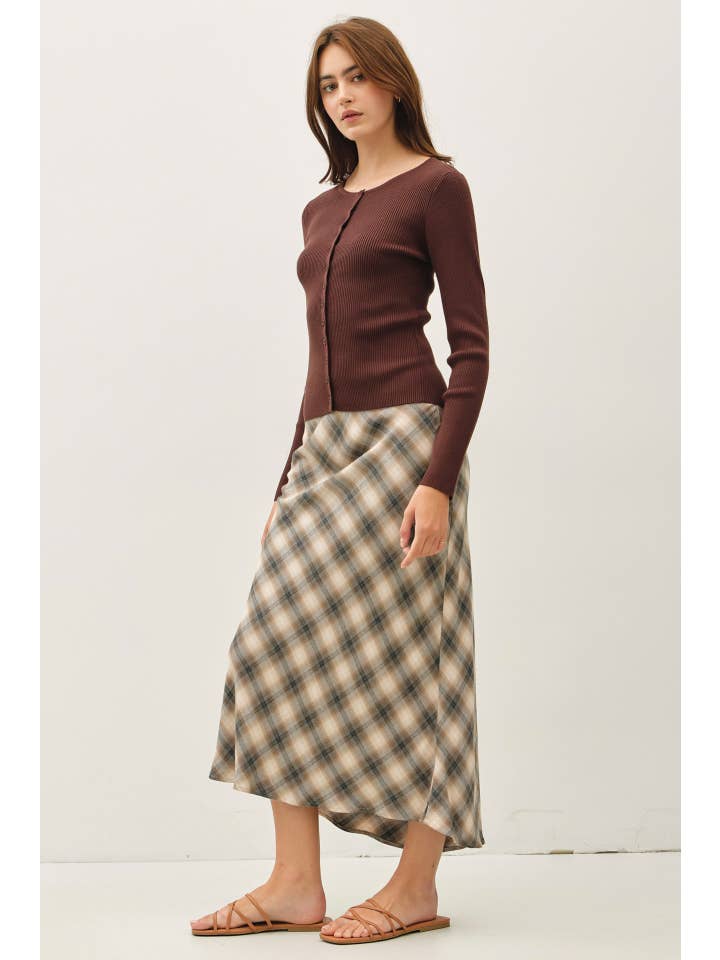 Be Cool - Wholesale Cardigan - Women's - RIBBED BUTTON UP CARDIGAN 5