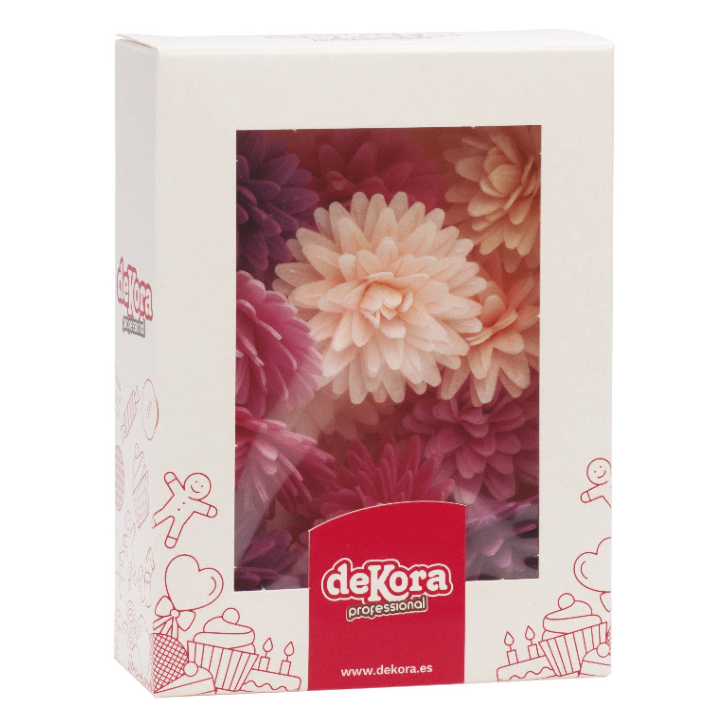 dekora - Wholesale Cake/Cupcake Topper - Wafer Edible Flowers, 4.5 cm5
