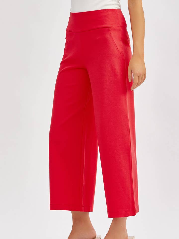 Dear Scarlett - Wholesale Pants - Women's - Magic Wide Cropped Pants
