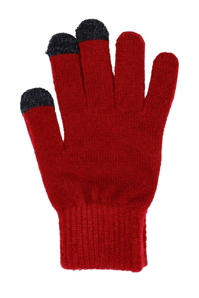 Cap Zone - Vendita all'ingrosso Guanti - Uomo - Guanti invernali touchscreen neutri scuri da uomo8