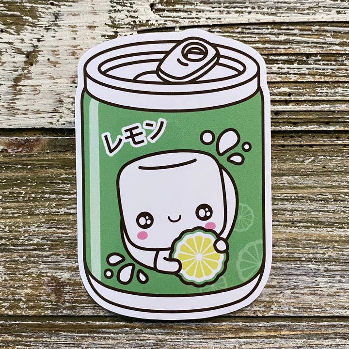 Hamimo Soda Friends Seymour Puff Vinyl Sticker voor wholesale door Hamimo Small Things