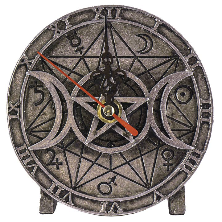 Reloj de Escritorio Wiccan por Alchemy Gothic UK para venta al por mayor de Pacific Trading