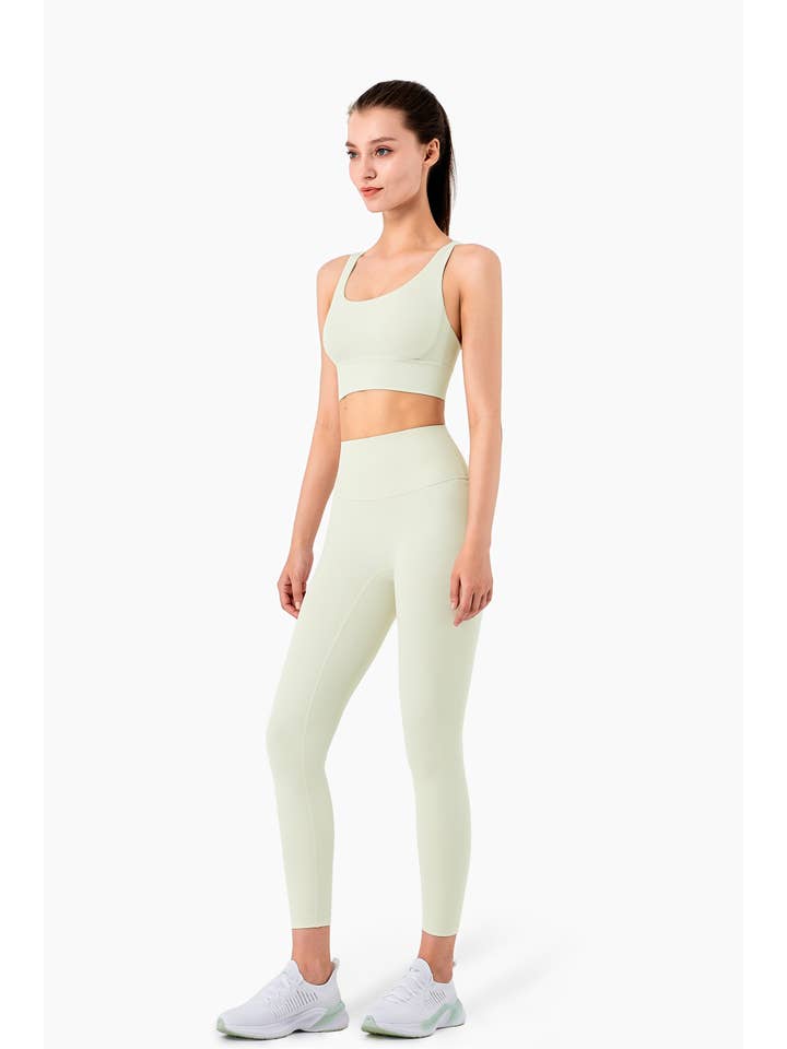 91thelabel - Wholesale Activewear Set - Women's - Isabella Strappy Back Sports Bra & Legging Activewear Set 25