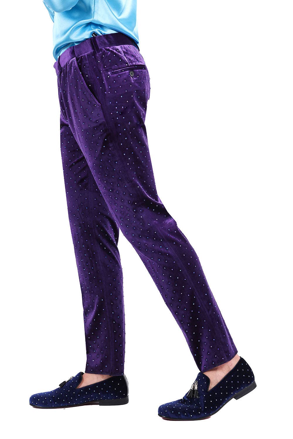 BARABAS - Vente Pantalon de costume – homme - Pantalon chino cintré en velours à strass pour hommes 2CP302011