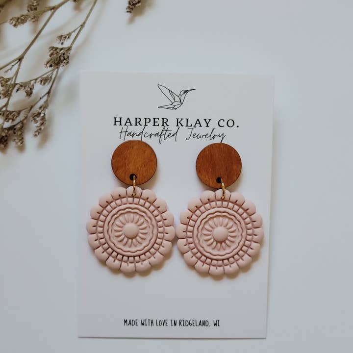 Harper Klay Co - Wholesale Dangle Earrings - The Mandala Set- Polymer Clay Dangle Earrings2