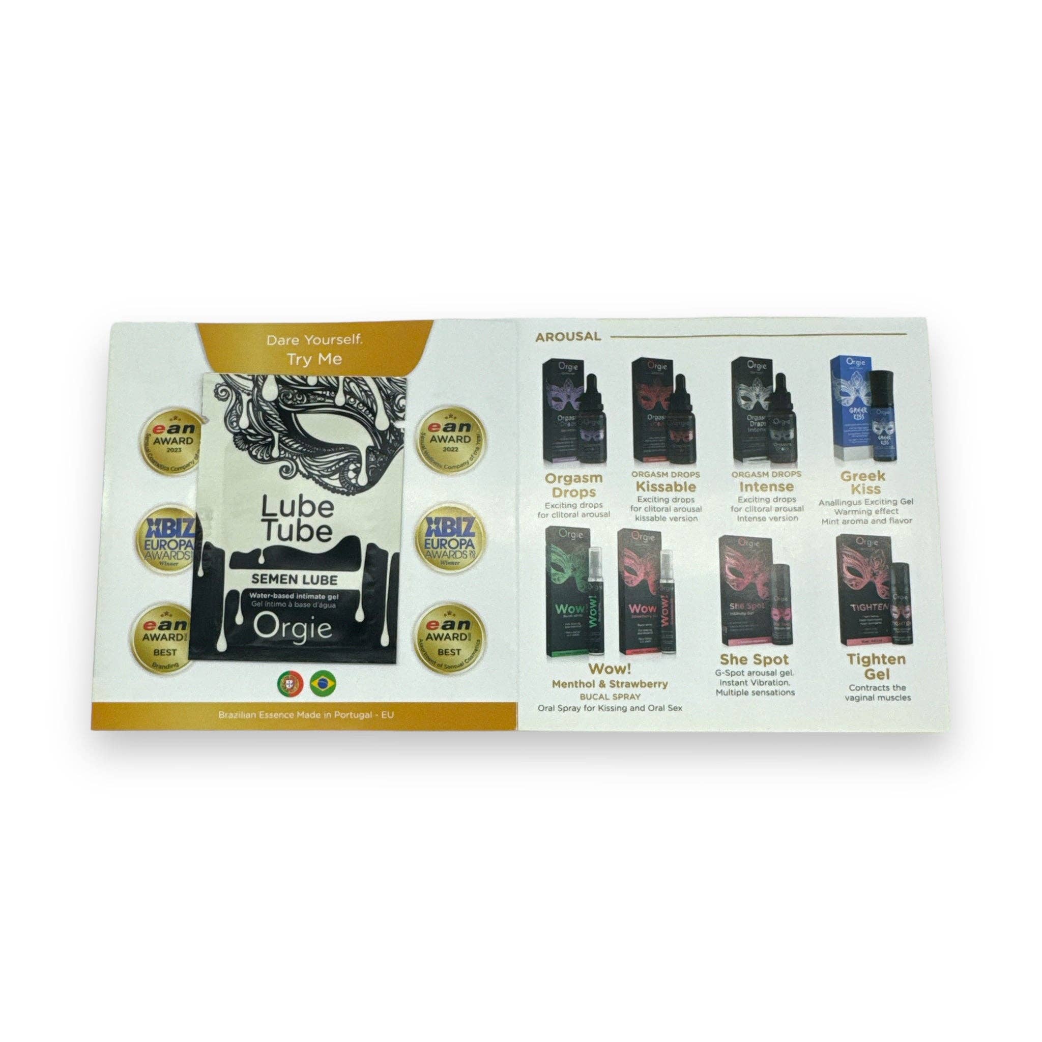 Kinky Pleasure - Wholesale Personal Lubricant - Orgie - Lubricant - Sample Bag - 5ml0