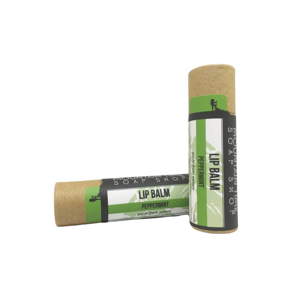 Peppermint Lip Balm for wholesale by MOUNTAIN TIME SOAP