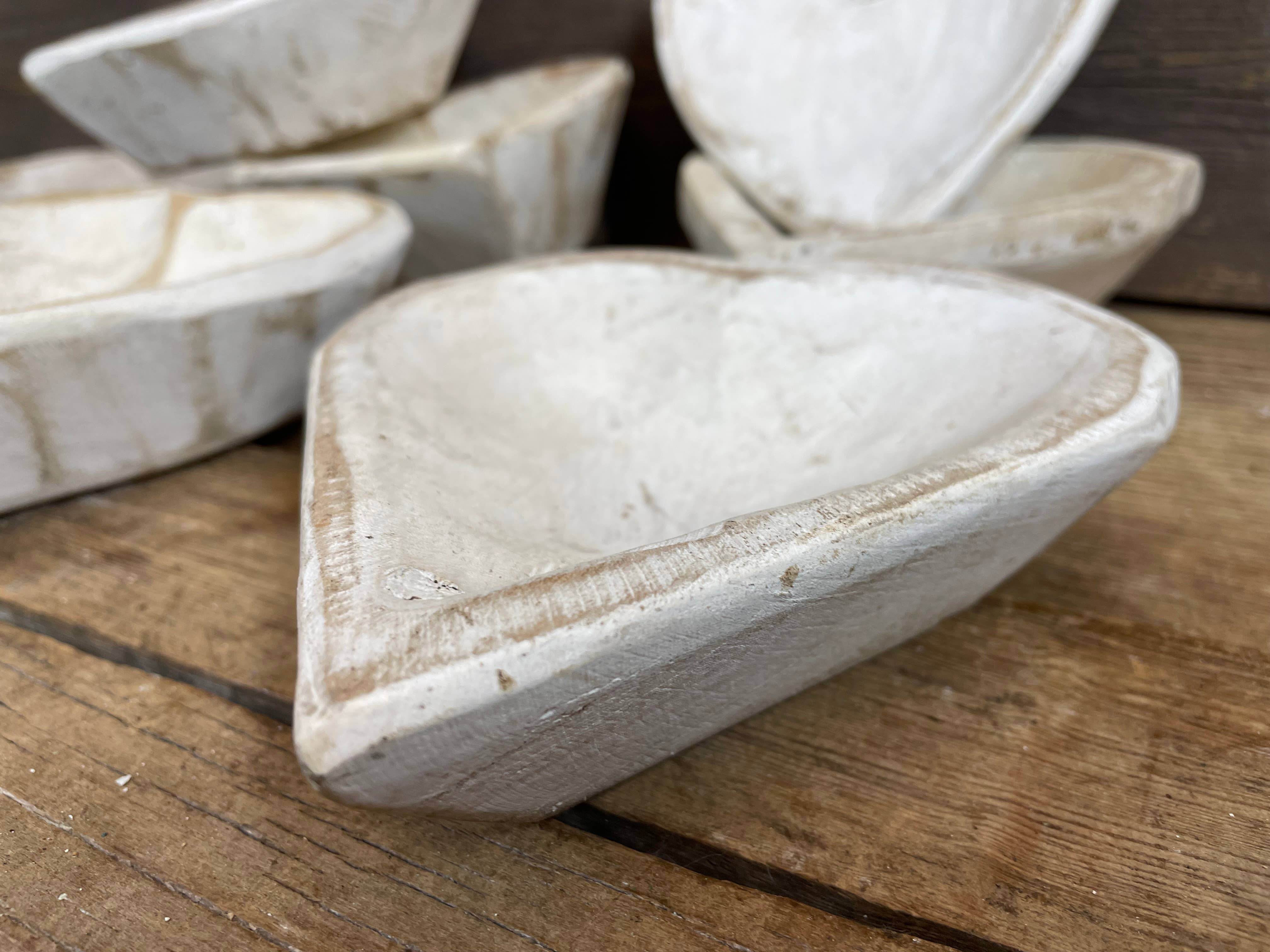 My Amigos Imports – Engroshandel Lyseholder – Stor Køb-WH5-Mini Hjerte-6 tommer-Klar til Stearinlys-Flad-Hvid-3$1