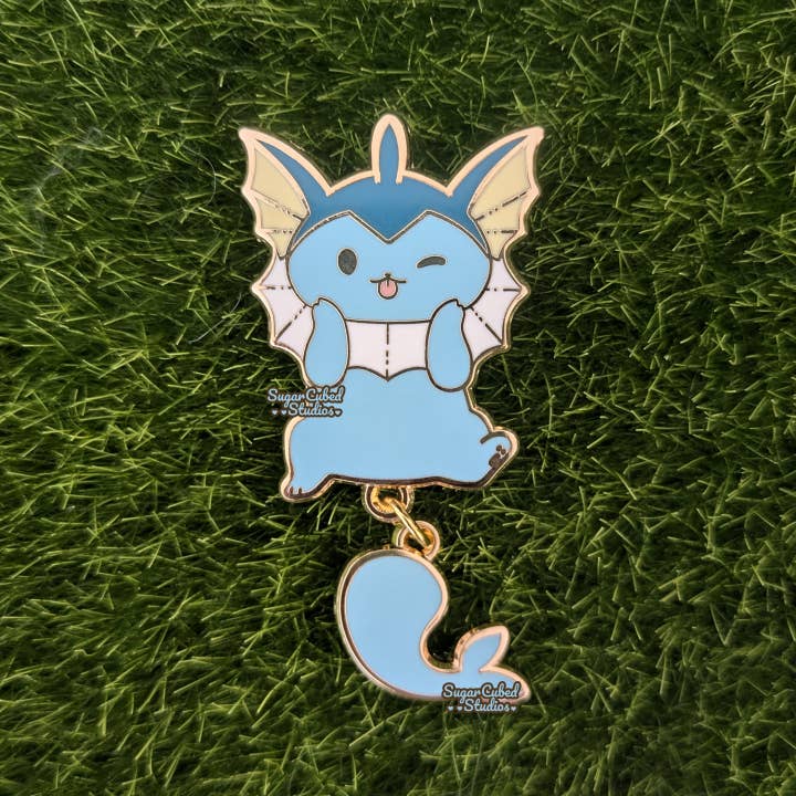 Sugar Cubed Studios - Wholesale Lapel Pin/Button - Eeveelution Dangle Tail Enamel Pins1