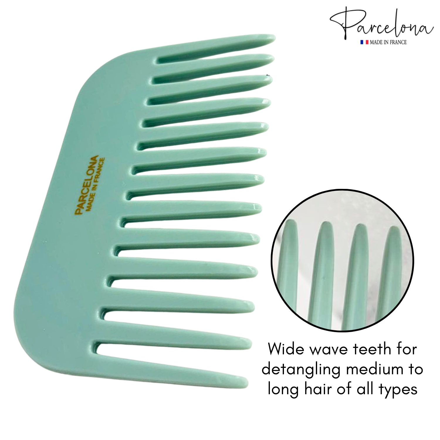 Parcelona - Wholesale Hair Brush/Comb - Parcelona Wide Tooth Comb Tropical Toucan Floral Print Comb for Thick Curly Hair38