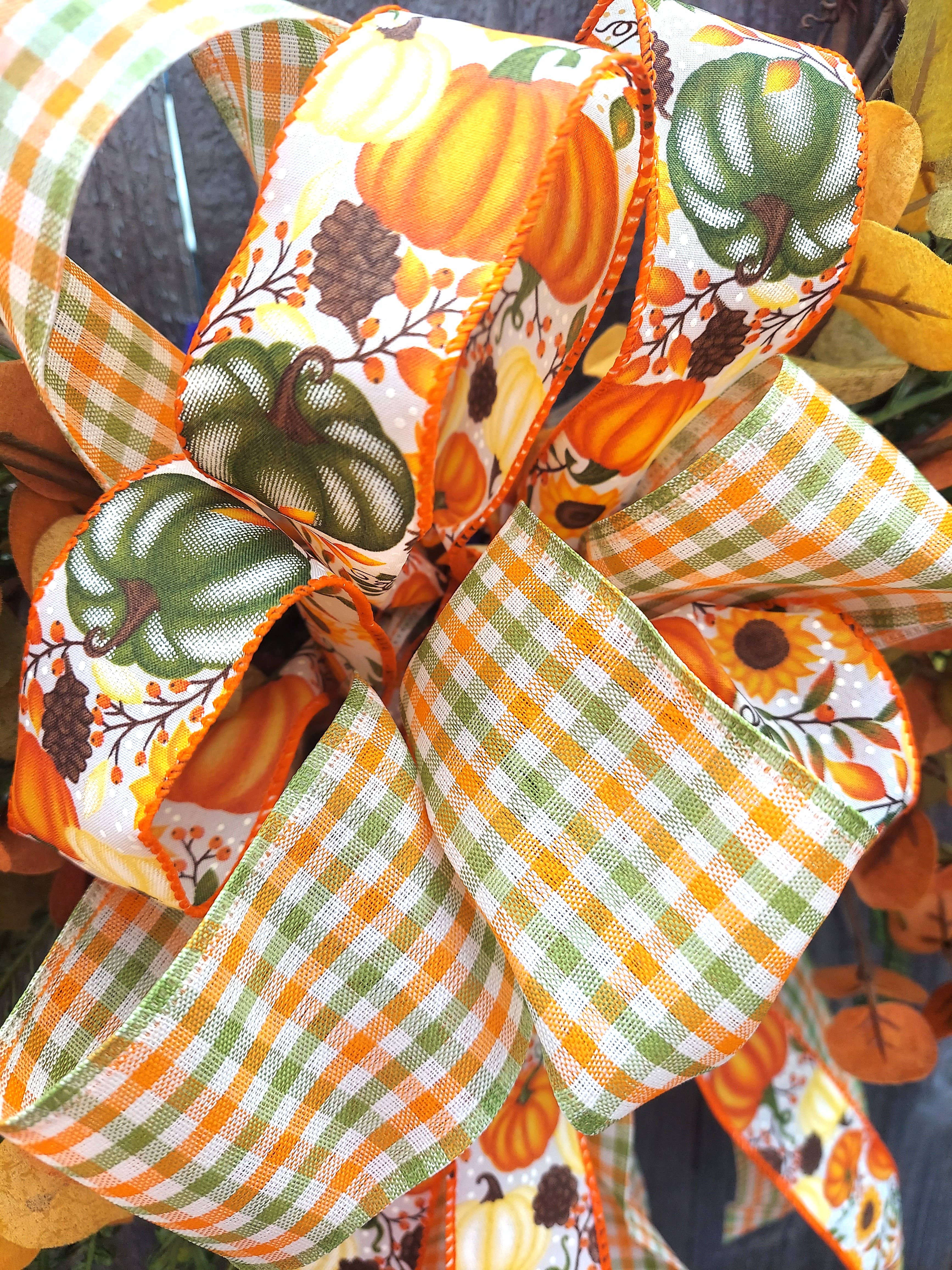 An Array of Wreaths, LLC - Wholesale Wreath - Beaded Grass and Fall Eucalyptus Wreath2