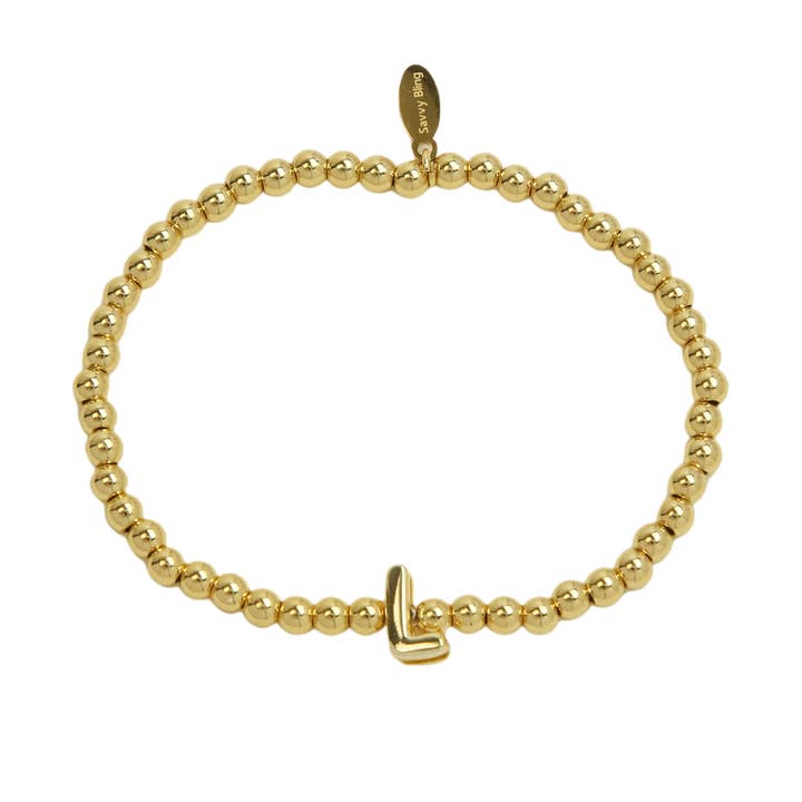 Savvy Bling - Wholesale Beaded Bracelet - Initial Bubble Bracelet12