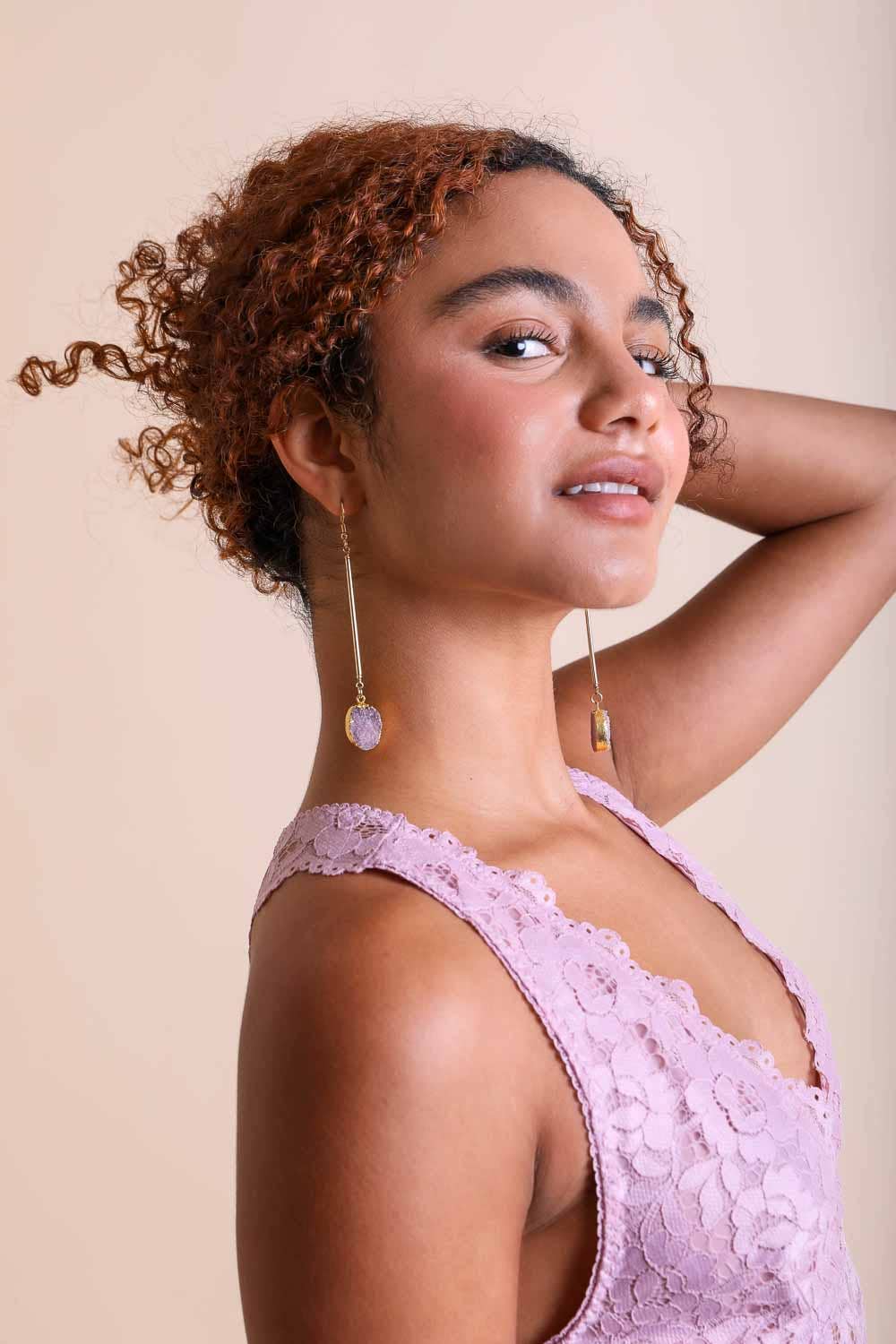 Leto Accessories - Wholesale Dangle Earrings - Crystal Gemstone Drop Statement Earrings2