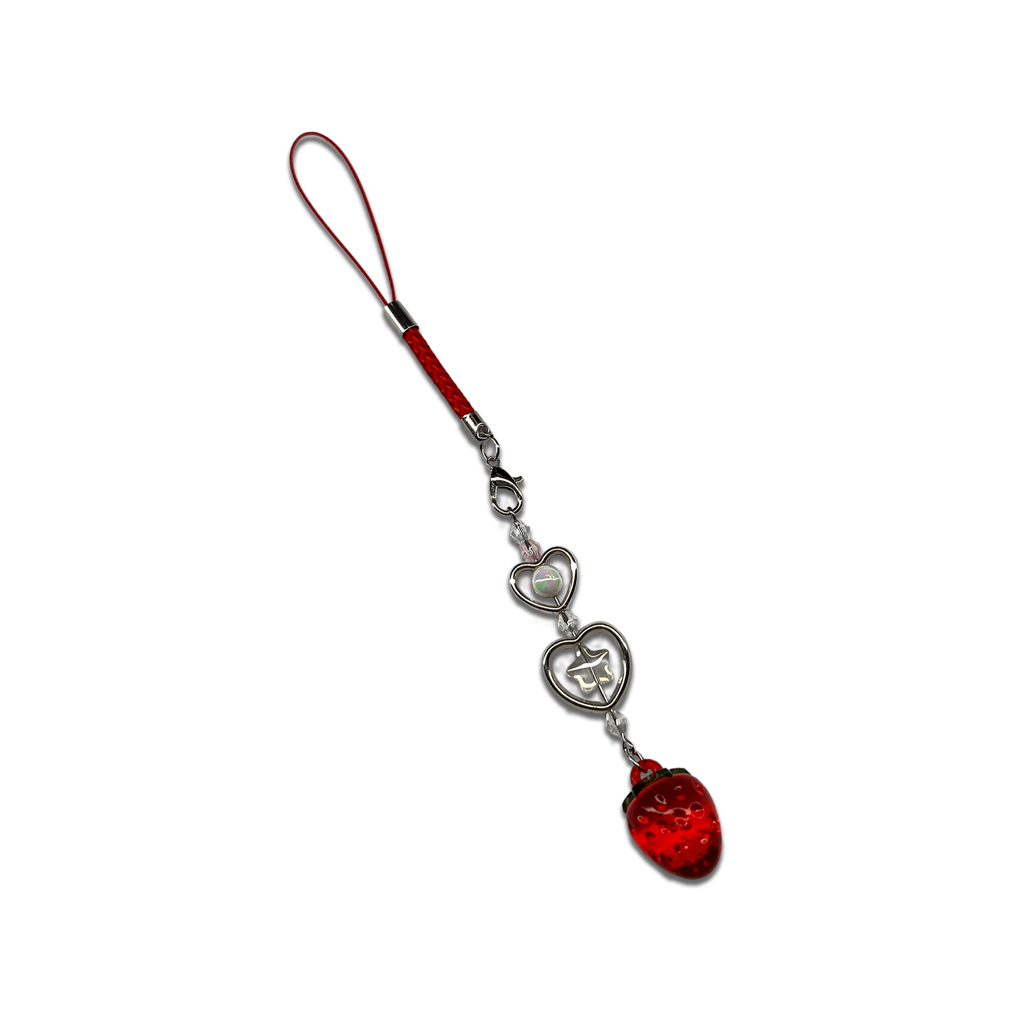 Usagi x Usagi, LLC – wholesale Keychain – Unisex – STRAWBERRY { JELLY } SPECIALTY PHONE CHARM0