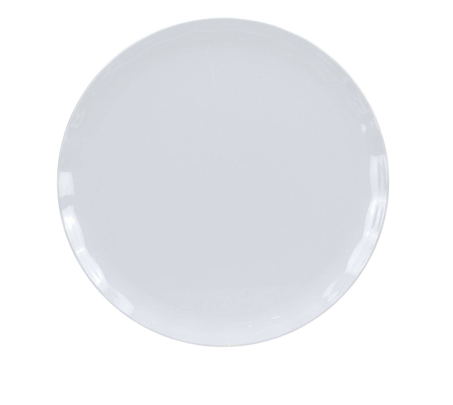 EcoQuality - Wholesale Dinner Plate - 16" Round Plate, Catering Melamine White