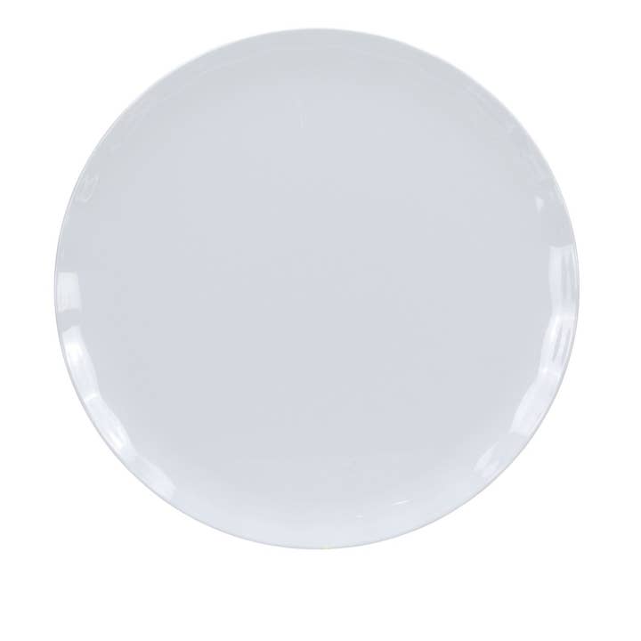 EcoQuality - Wholesale Dinner Plate - 16" Round Plate, Catering Melamine White0