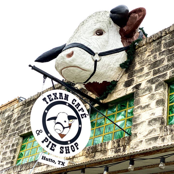 Texan Cafe & Pie Shop Dessous de verre pour la vente par South Austin Gallery