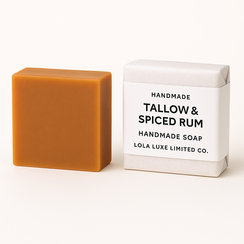 Lola Luxe Limited Co. - Wholesale Bar Soap - Tallow & Spiced Rum0