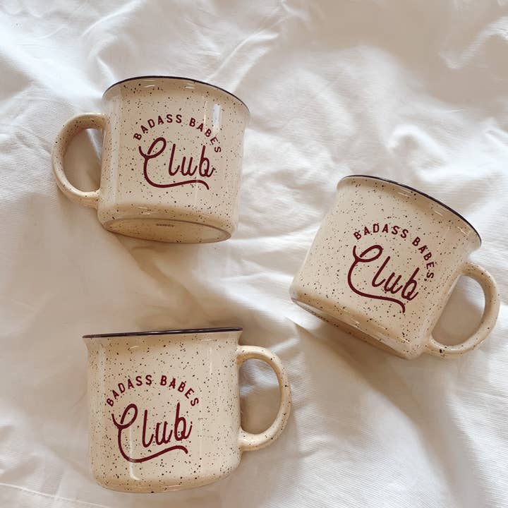 Polished Prints - Wholesale Coffee Mug - Ceramic Campfire Mug - Badass Babes Club - Coffee Mug2