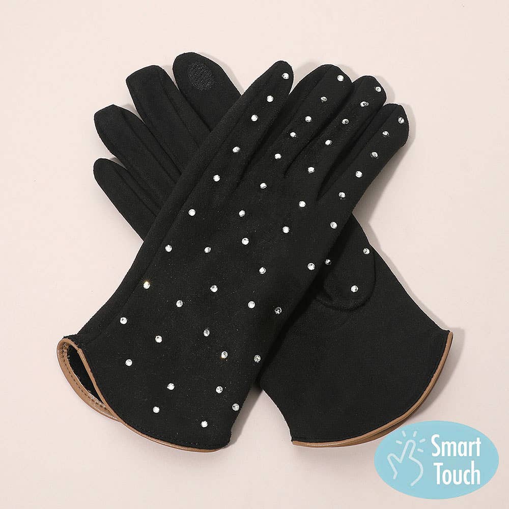 Sensibling Corp. – wholesale Handskar - Dam – Vinterhandskar med strassdekoration och smart touch2