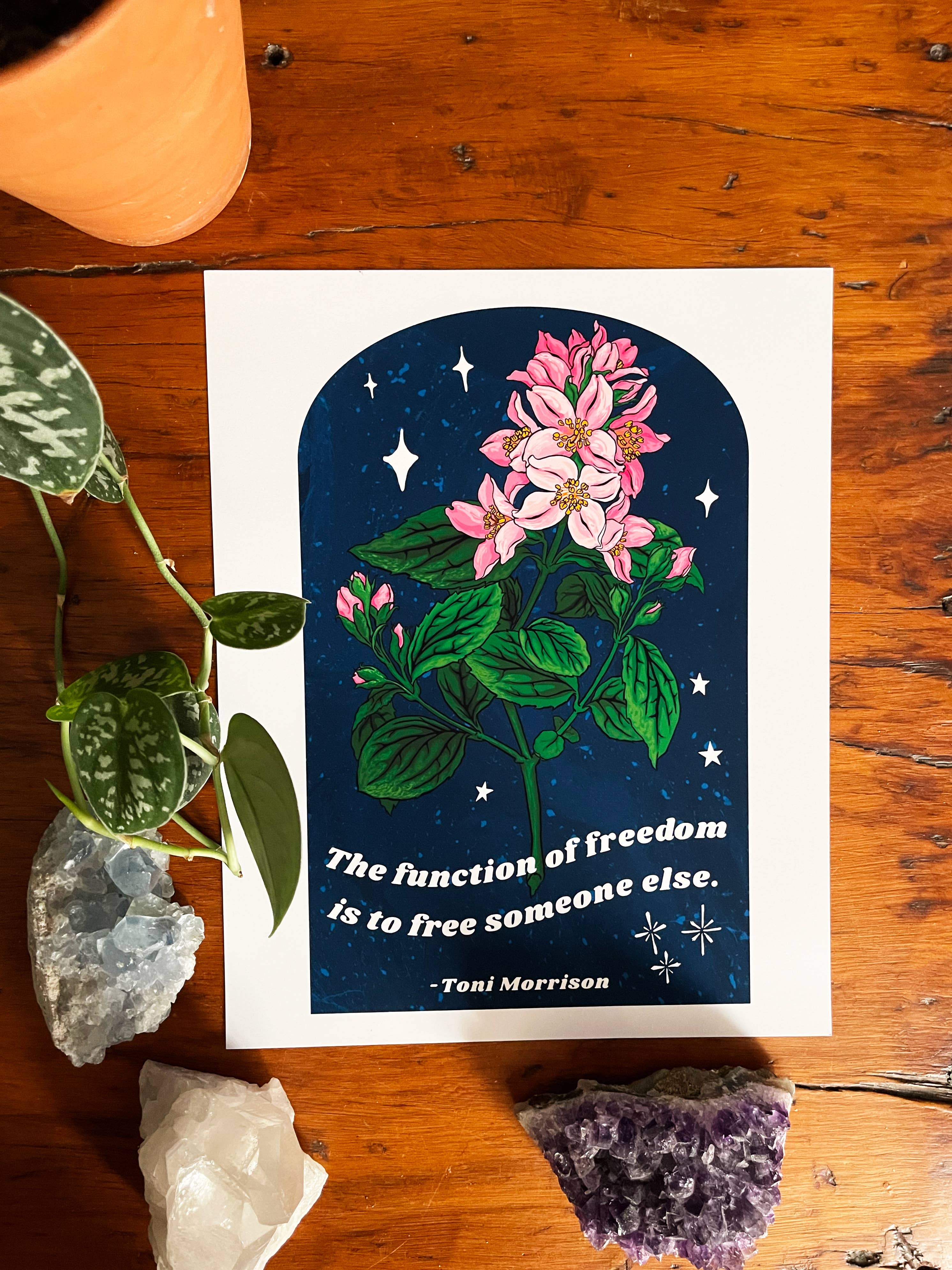 Fabulously Feminist - Wholesale Art Print - The Function of freedom, Toni Morrison:  Feminist Art Print10