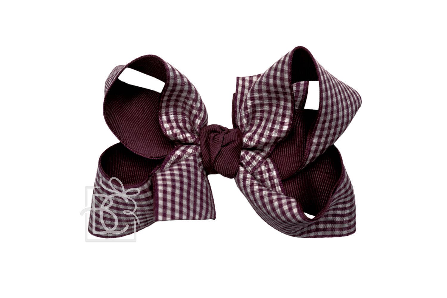 Beyond Creations, LLC - Vente Nœud pour cheveux – enfant - Nœud superposé en vichy et gros-grain sur pince14