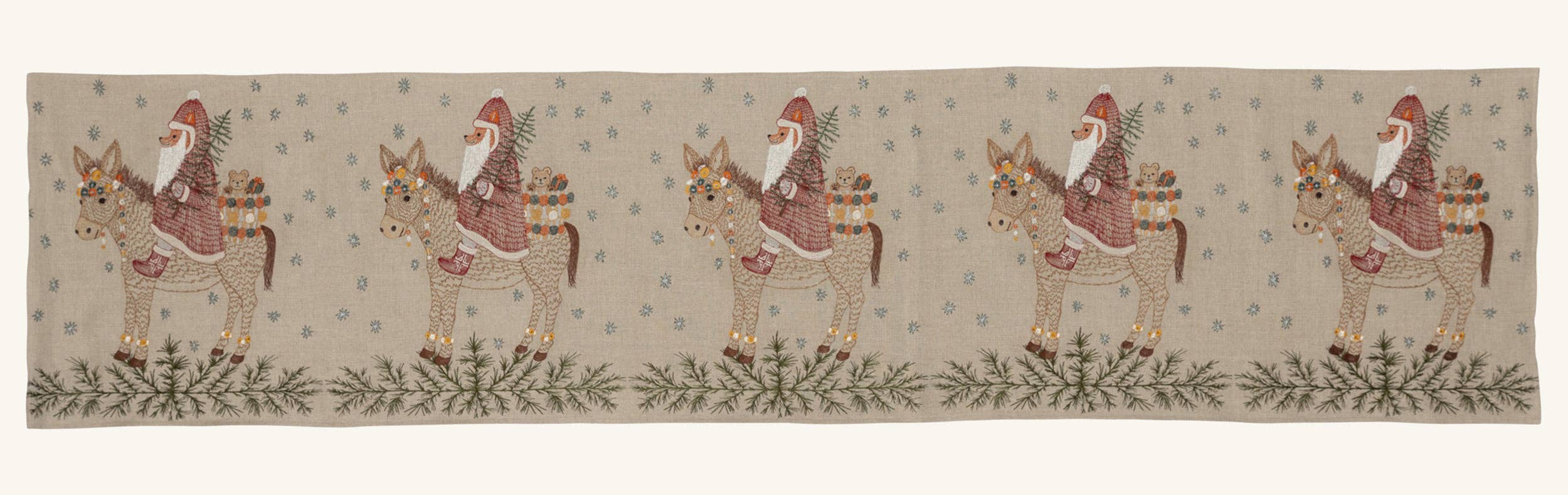 Coral & Tusk - Wholesale Table Runner - Christmas Donkey Table Runner8