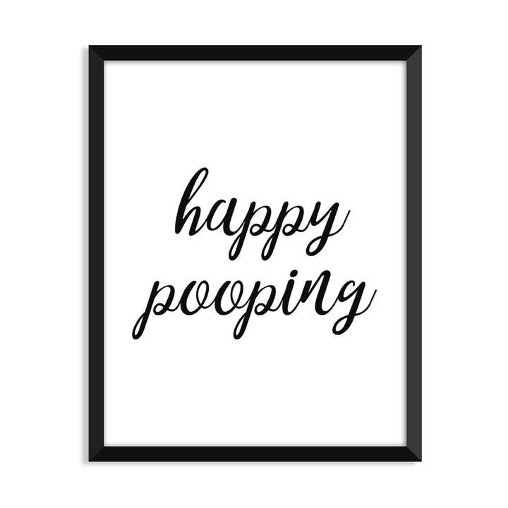 Happy Pooping - Unframed Art Print for wholesale by Serif