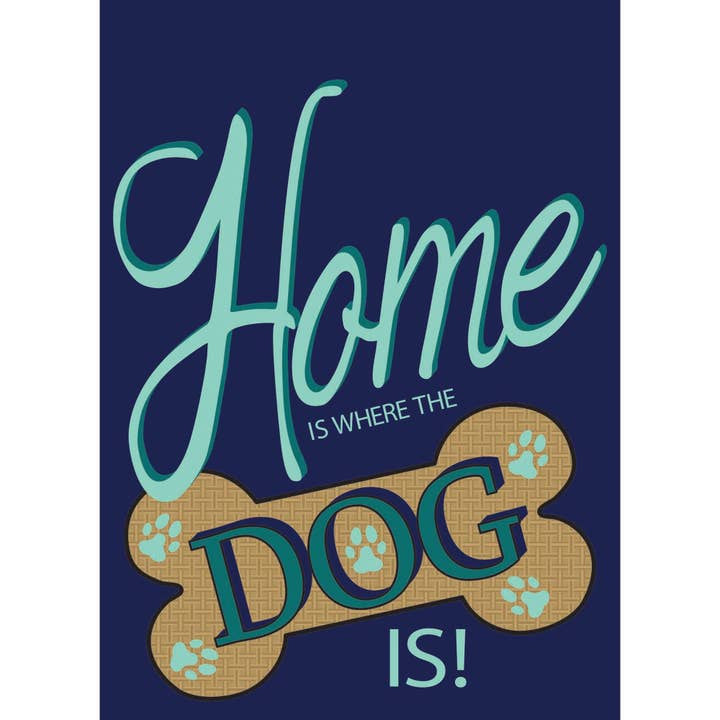 Garden Home Is Where The Dog Flag for wholesale by Dicksons