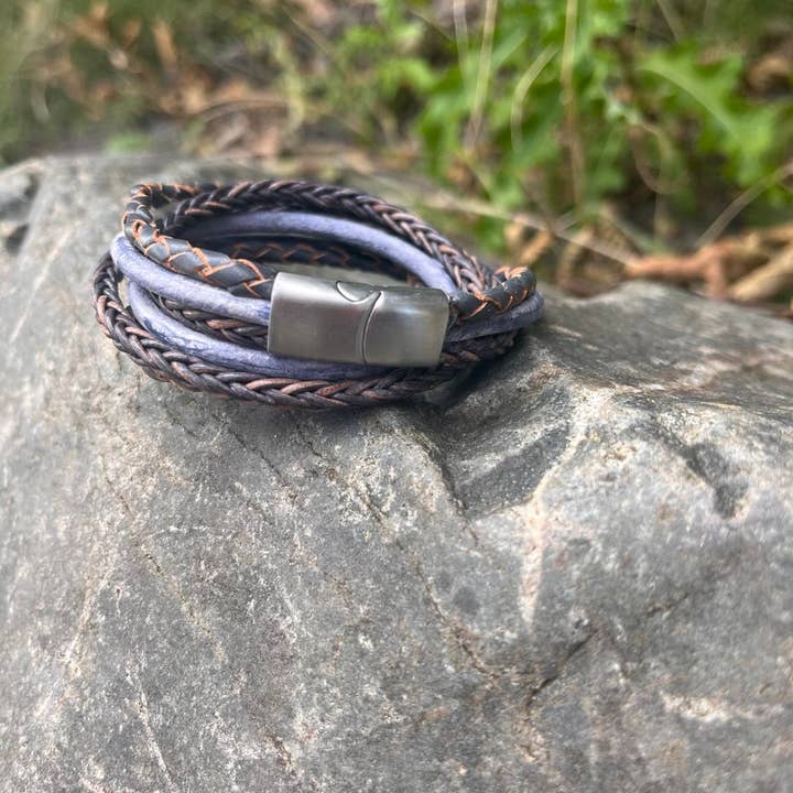 Pulseira de Couro Combinada - Estilo 151 por atacado de Sun Enterprises B.V.