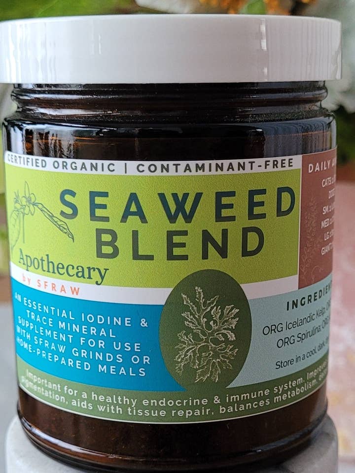 Seaweed Blend, barattolo di vetro da 6 once per la vendita all'ingrosso da parte di Apothecary by SFRAW