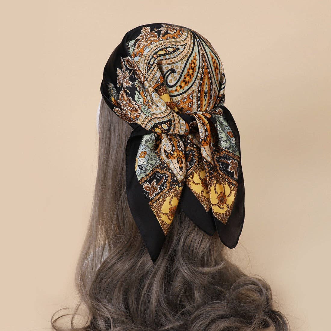 Funkyrel® Atzbranding Limited - Wholesale Scarf - Women's - Scarvii - Paisley Square Scarf7