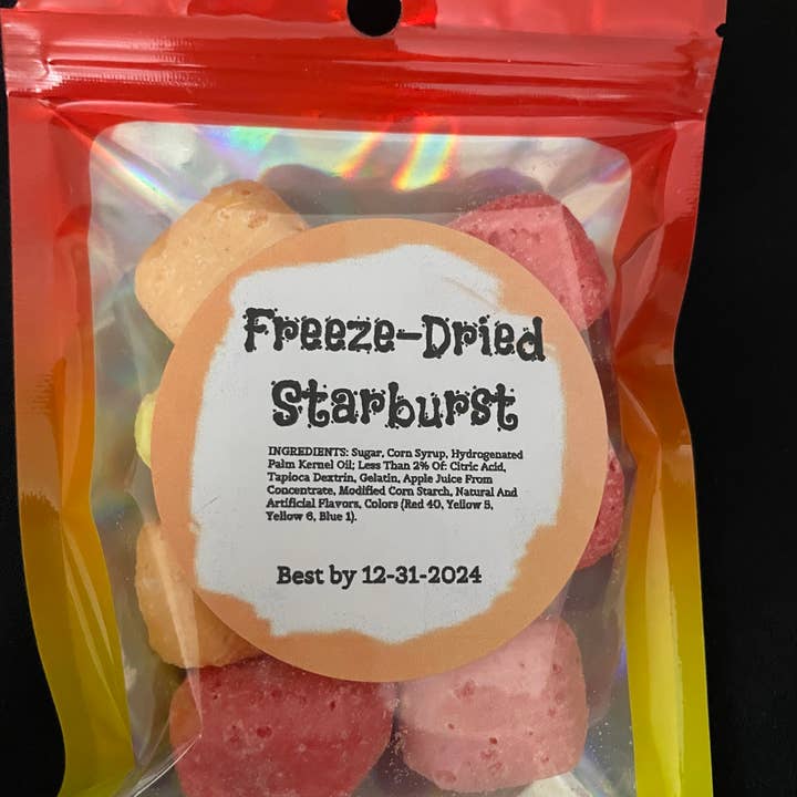 Freeze Dried Pickle Favorites and more - Wholesale Hard Candy - Freeze Dried Candy Starburst Small Bags