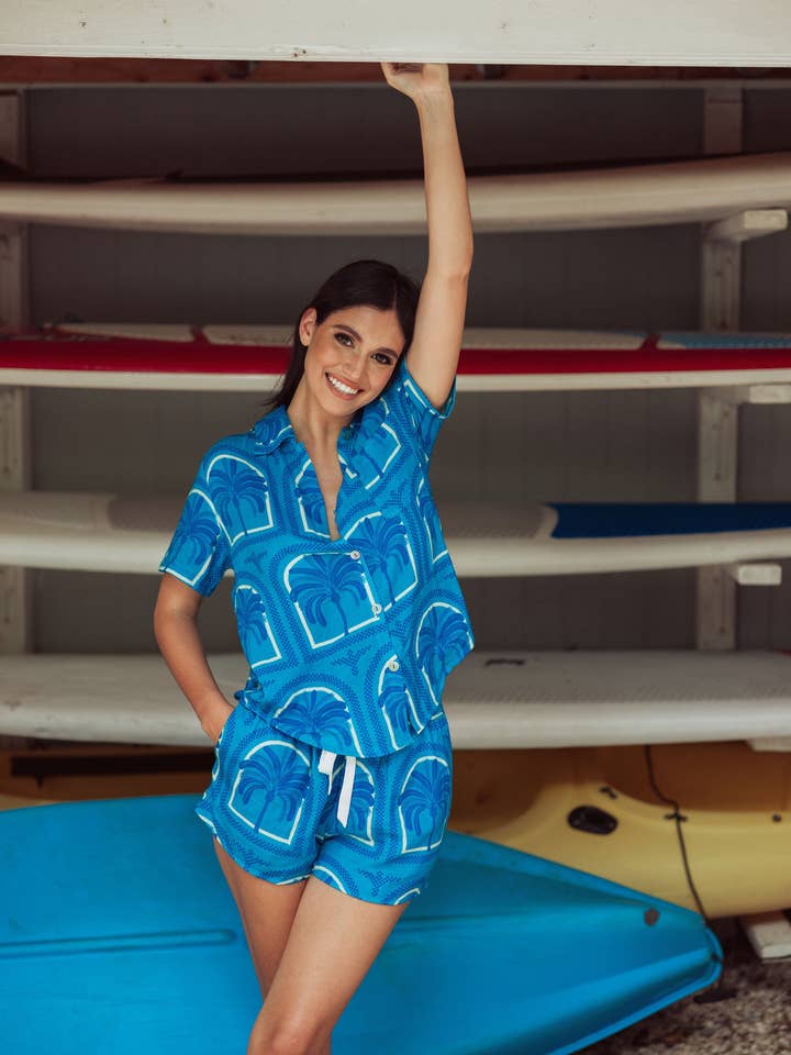 KILO BRAVA RESORT PALMS - CONJUNTO DE PIJAMA CORTO para venta al por mayor de Kilo Brava