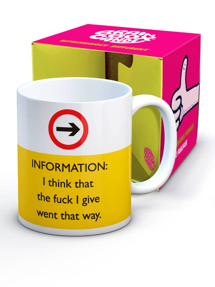 Funny Mug Fuck I Give for wholesale by Brainbox Candy
