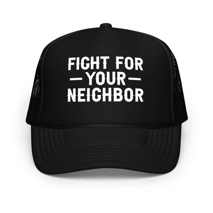 Neighbor Trucker Hat for wholesale by Awarewolf Apparel