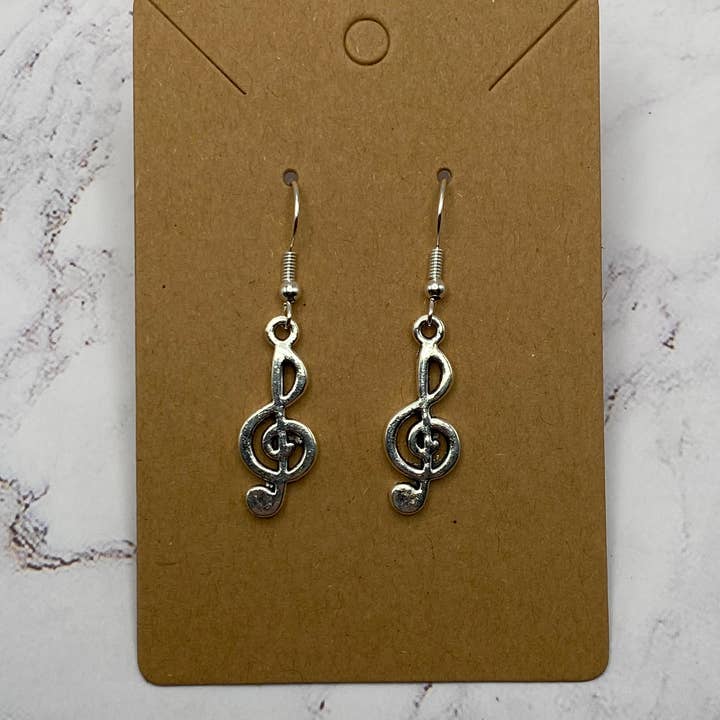 Orecchini Charm - Chiave di violino per la vendita all'ingrosso da parte di KL Design Works