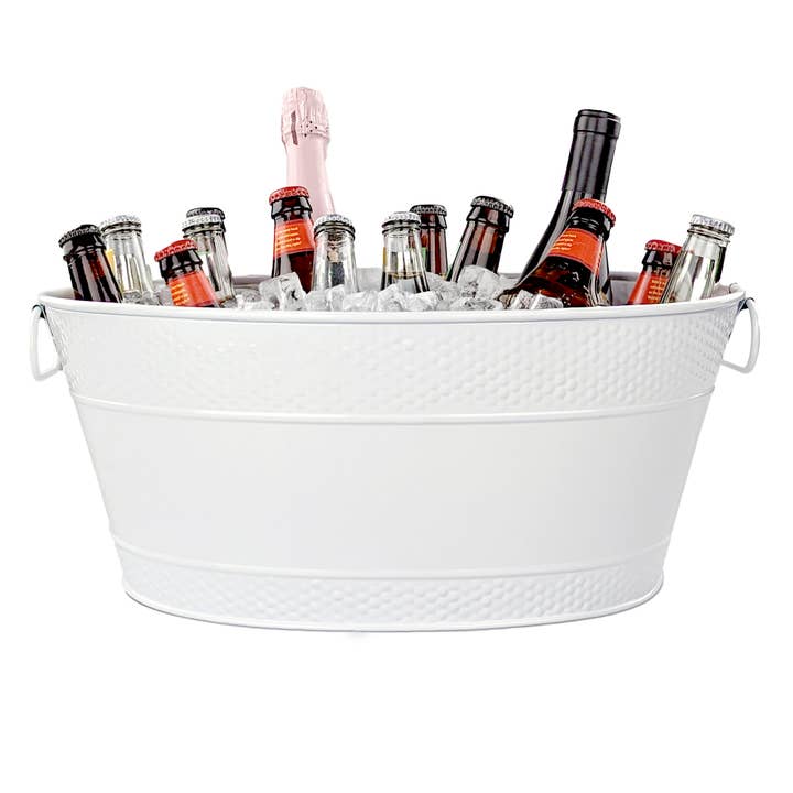 Colt Drink Bucket Hammered White for wholesale by Brekx